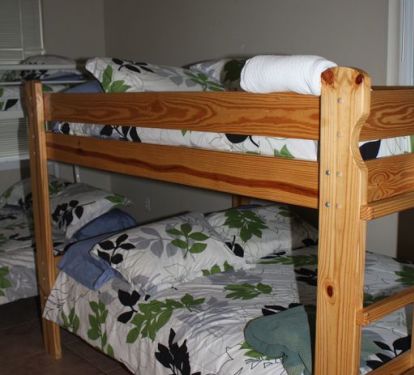 2nd Floor,  Bunk Room, 2 Bunk Beds, (2)  Double over Double, 4th bedroom