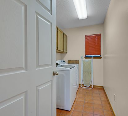 Large laundry room off the kitchen