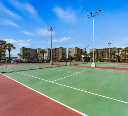 4 Tennis/pickleball courts. Rackets and Balls available for our guests.