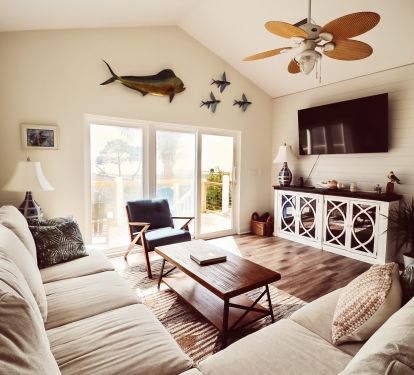 Living Room with high end furnishings