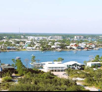 View of Cotton Bayou from the North side of the condo. 