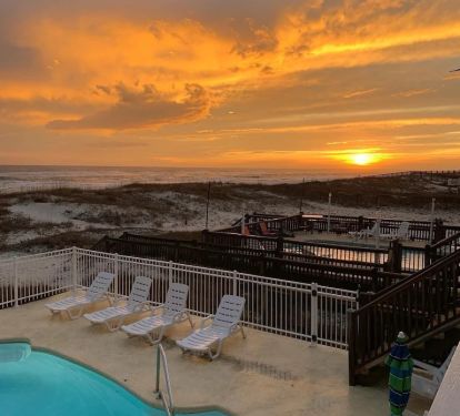 Enjoy beautiful sunsets every evening from the main level private deck!