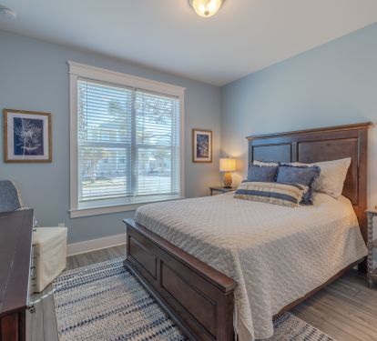First floor bedroom with full size bed