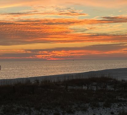 Sunset from the porch.