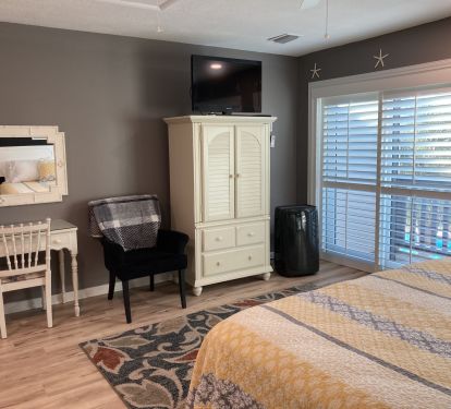 3rd floor bedroom TV and clothing cabinet