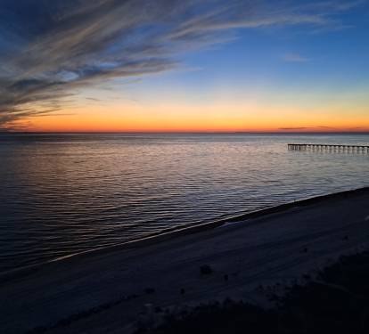 Sunset view from the balcony