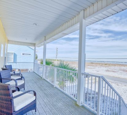 View of Intercoastal Waterway from the Front Porch.  Where we watch our summer sunsets