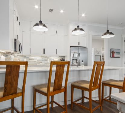 Kitchen bar with seating