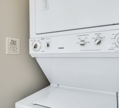 Washer and dryer in the unit
