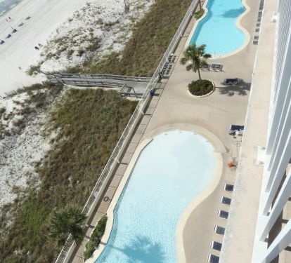 Two very large pools to choose from