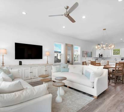 Bliss-8 Designer curated for the large group or multi-family, beach-casual vacay.