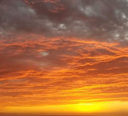 Gorgeous sunsets can be seen just about every day from front balcony