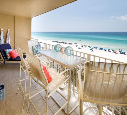 Spacious balcony