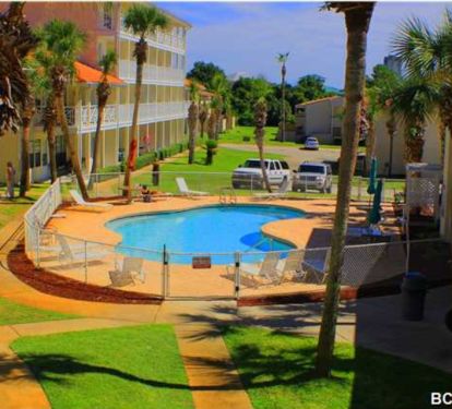 Smaller pool located across from the condo.  