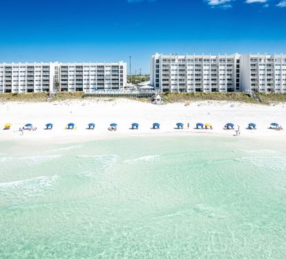 right on the beach!
