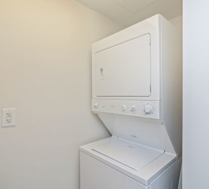 You will like the convenience of a washer-dryer in the condo