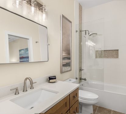 Bathroom attached to Guest BR #1, completely re-done