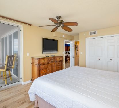 Step out of the master suite and enjoy the sights and sounds of the ocean 