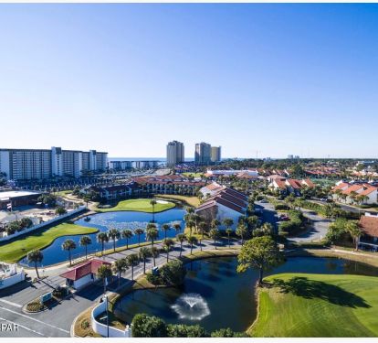 Resort has 9 hole golf course, a gym, and tennis, pickleball, basketball courts.