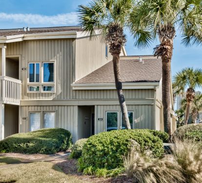 Lakefront 159 is an end unit, so no one is above you.  Comfortable AND quiet.