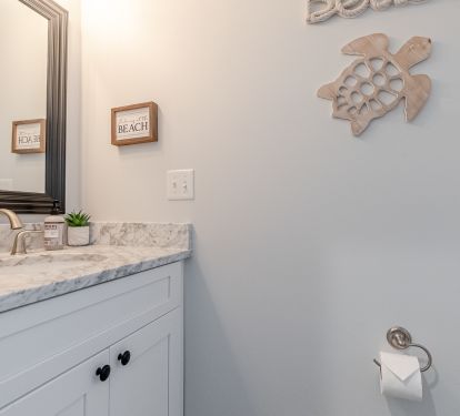 Top floor half bath 