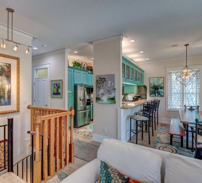 Upstairs Kitchen &amp; Dining area.