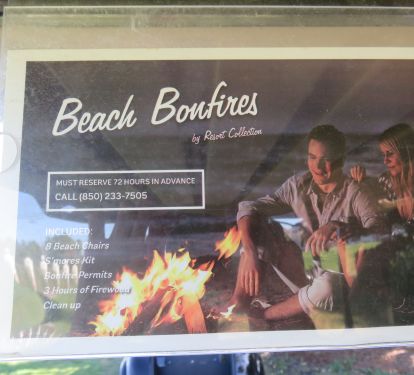 Enjoy and evening beach bonfire