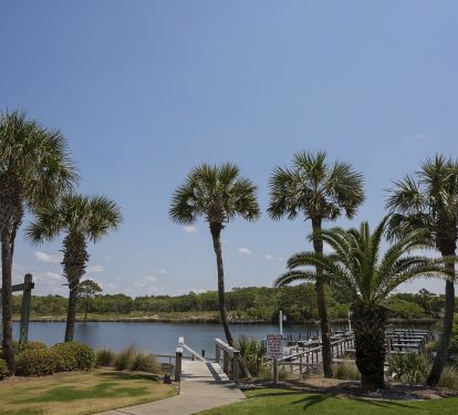 Private dock at Pinnacle Port for fishing or parking boats