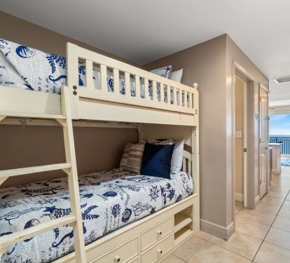 Bunk beds for and extra storage space