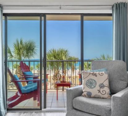 More beach views from the living room