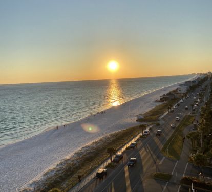 Sunset from the balcony!