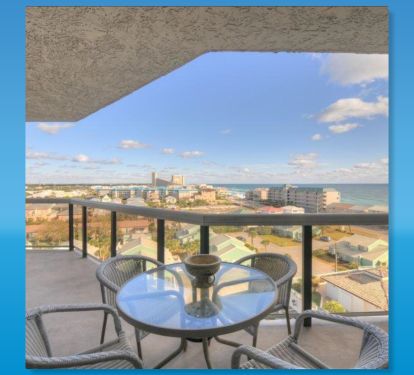 Enjoy your morning coffee from this spacious balcony as you watch the sunrise!