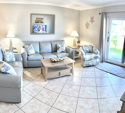 Relax in the Living area!  Sit on the Sofa and See Sunset!