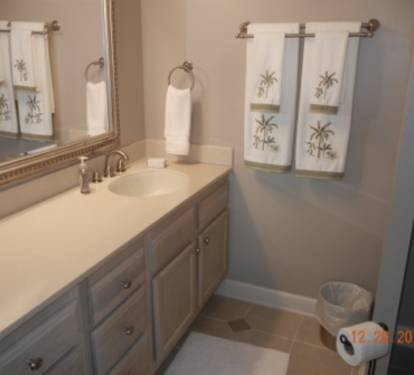 Gulfside Bathroom adjacent to BR.  Walk-in shower
