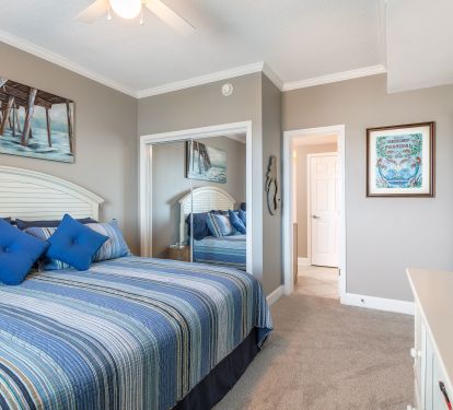 simple elegance with a touch of class,  Master bedroom with attached master bath.