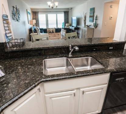 Kitchen with Gulf Views