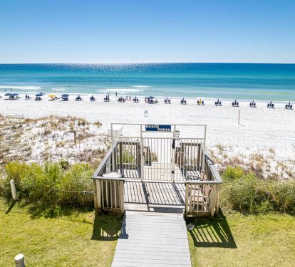 Private gated beach