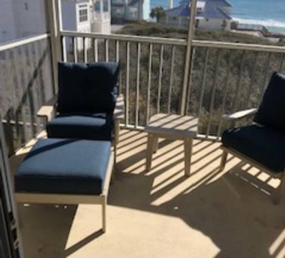 Screened porch off master bedroom with amazing beach view!!!