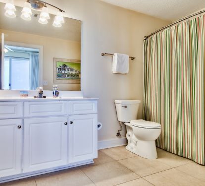 Master bathroom with walk in closet