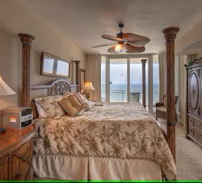 View of Main Bedroom and Balcony from Main Bathroom