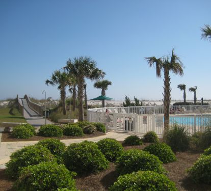 Walkover from Condo to Beach via Handicap Accessible Ramp