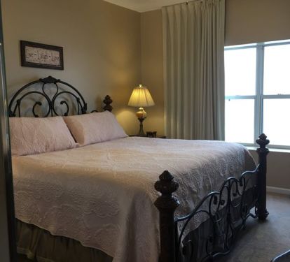 Master Bedroom with King sized bed