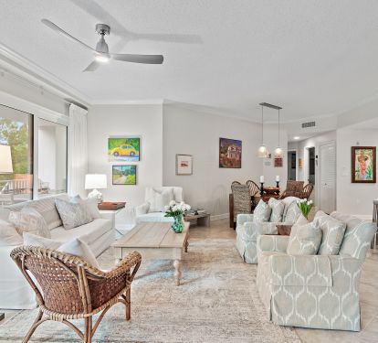 Looking At  Living Room From The Game Table, Dining Table In The Background
