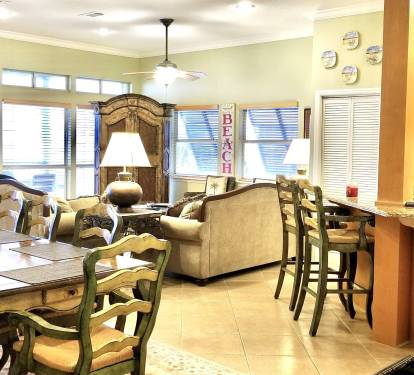 Enjoy the Panoramic Ocean View Inside of the Great Room and the Kitchen