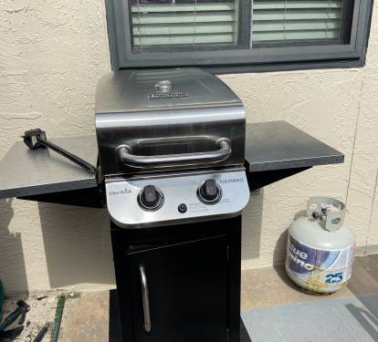Grill up some surf and turf on the gas grill.