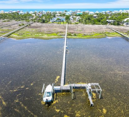 Dock Extending out into St. Joe Bay