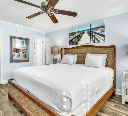 King Bed in the Master Suite
