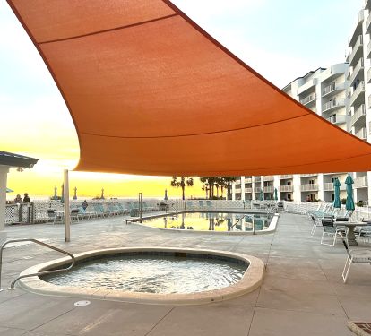 SHADE!!!! HUGE SUNSAIL to protect the littles from the Florida Sunshine!