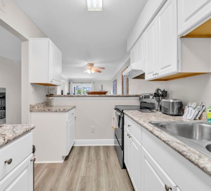 Open concept - kitchen opens to living area!