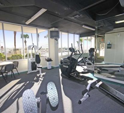Fitness Center on the ground level